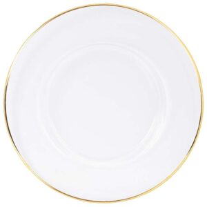 BAJOPLATO CRISTAL FILO ORO 33 CM