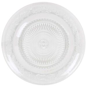 BAJOPLATO CRISTAL TALLADO TRANSPARENTE 33 CM