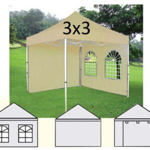 CARPA PLEGABLE 3X3 M CREMA