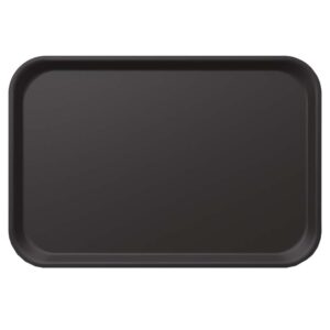 BANDEJA RECTANGULAR NEGRA 62X42 CM
