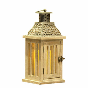 FAROL MADERA 32 CM