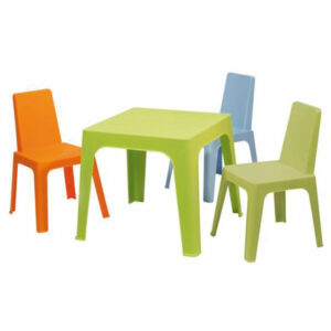 JUEGO MESA Y SILLA INFANTIL (4 SILLAS + 1 MESA)