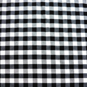 MANTEL REDONDO VICHY NEGRO 1,80 M
