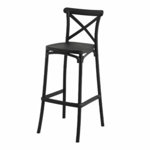 TABURETE CROSSBACK NEGRO
