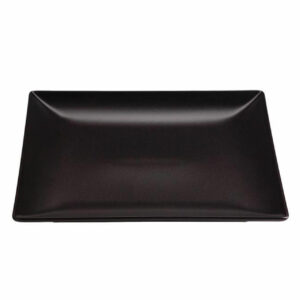 PLATO LLANO CUADRADO NEGRO DUNE 26X26 CM